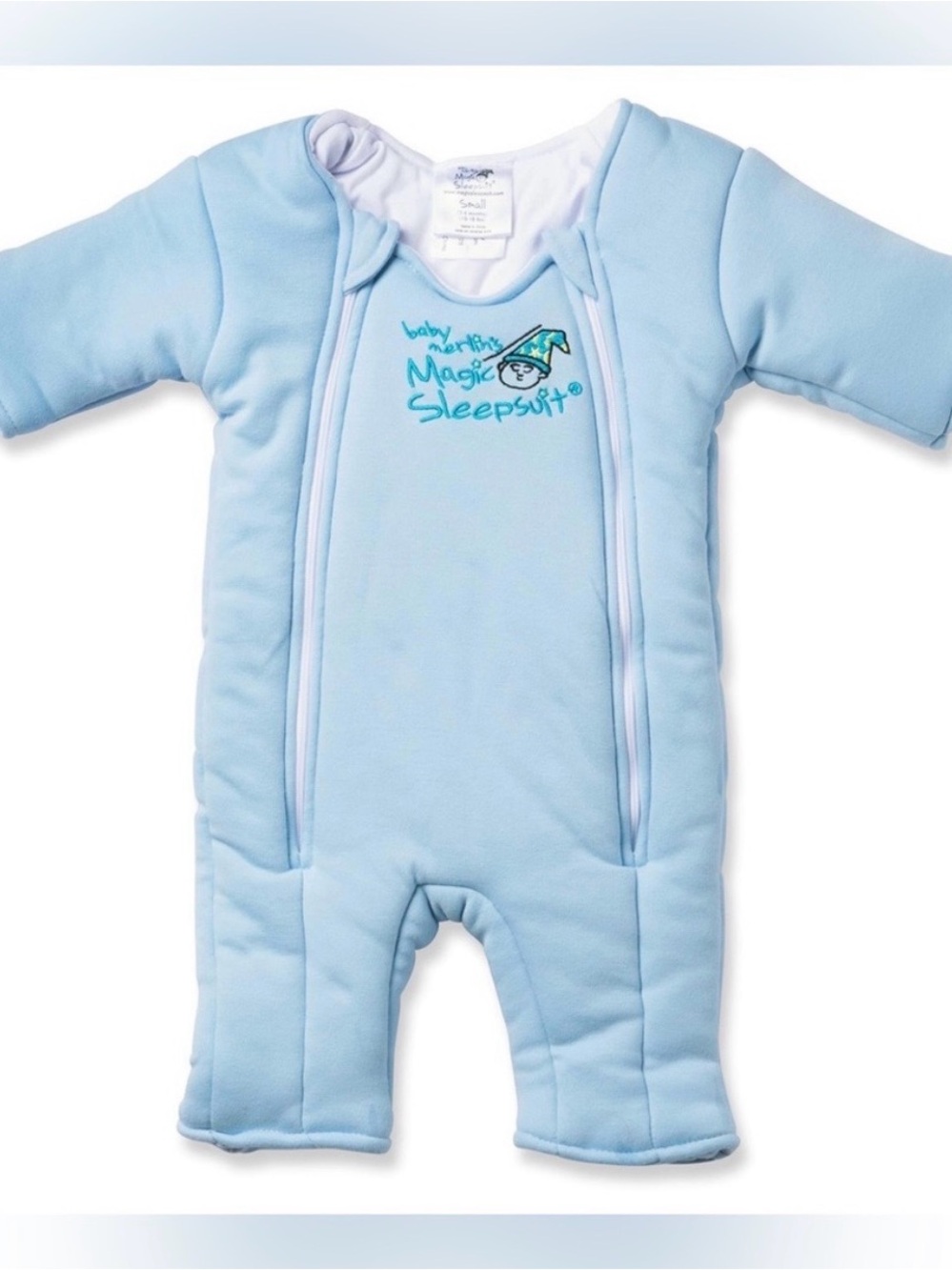 BABY MERLIN’S Magic Sleep Suit in Blue Cotton- L (6-9M)